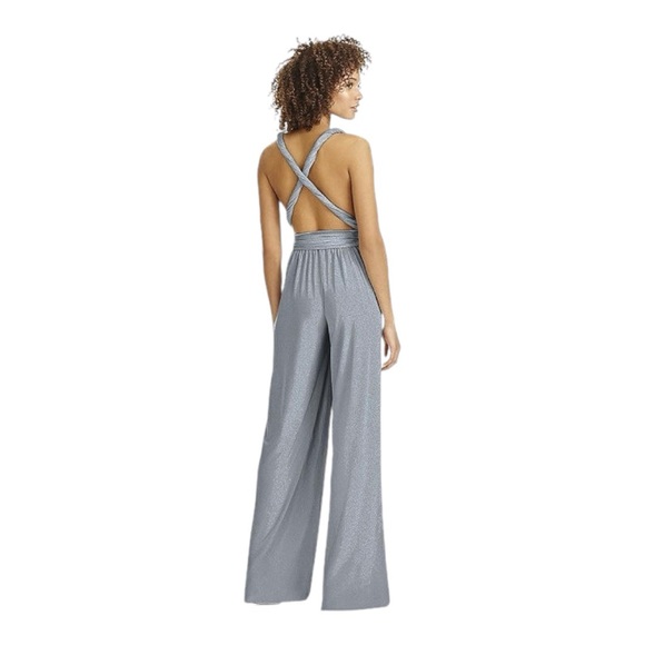 Dessy platinum Twist Wrap jumpsuit - Picture 5 of 15